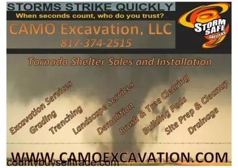 CAMO Excavation and Storm Shelters